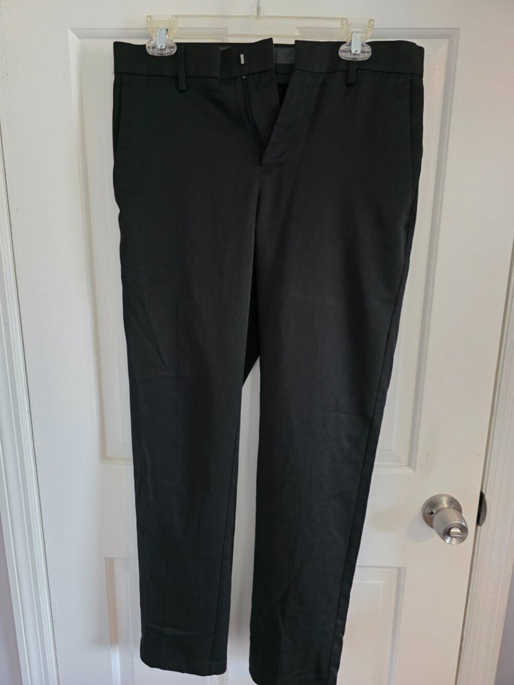 Reaction by Kenneth Cole Black Dress Pants 30 x 30 Shiny Mens